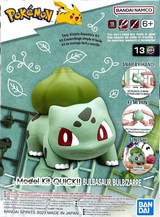 Pokémon Model Kit: Quick!! 13 Bulbasaur