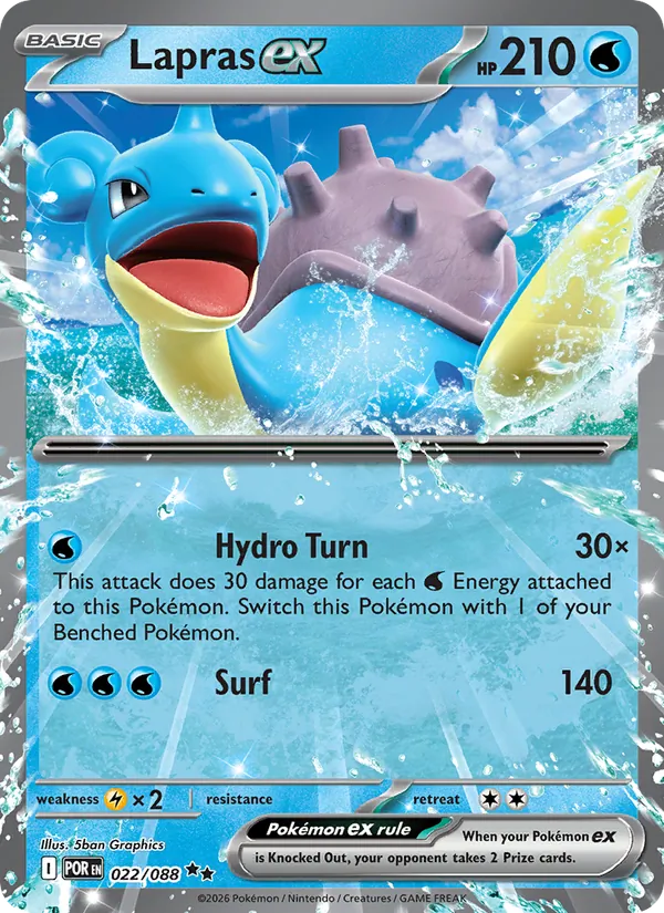 Lapras ex (022/088) - Perfect Order - Double rare - EN