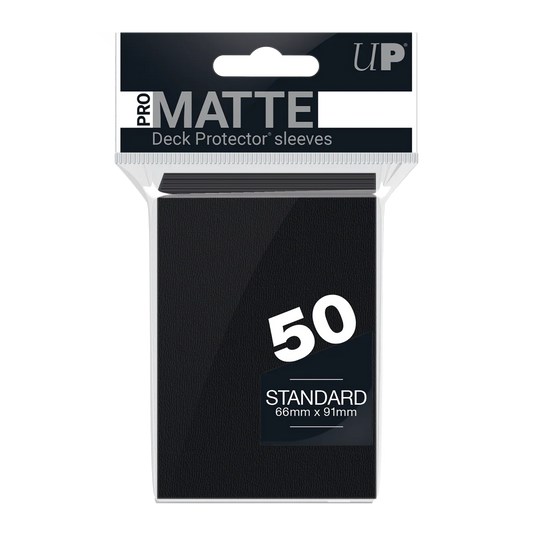 ULTRA PRO PROTECTOR MATTE NEGRO X 50