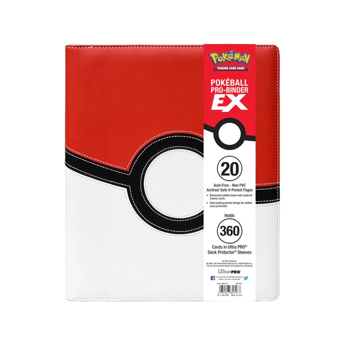 ULTRA PRO ALBUM POKEBALL 9-POCKET PRO-BINDER