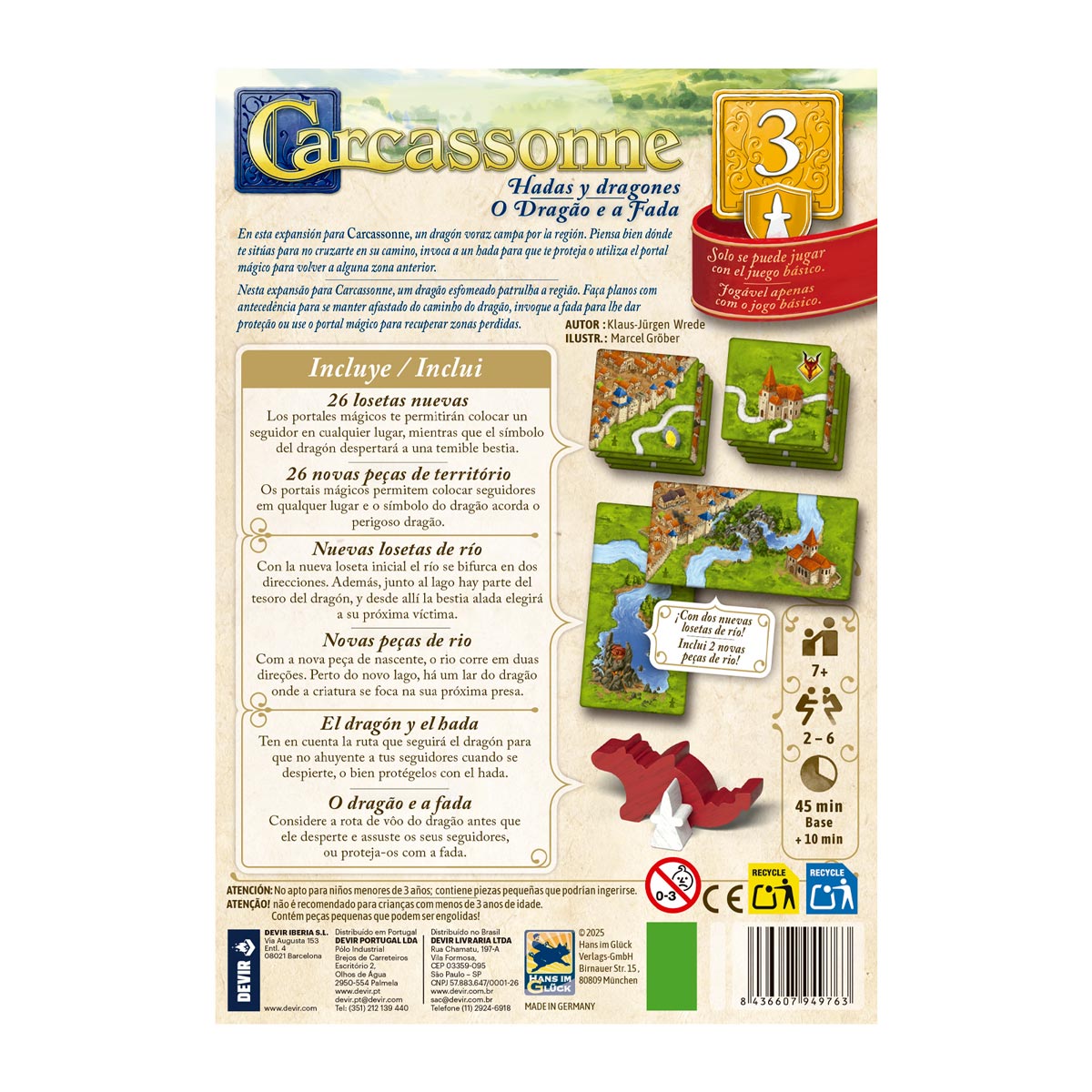 Carcassonne: Hadas y Dragones