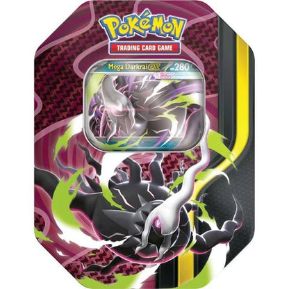 Pokémon TCG: Mega Evolution - Mega Force Tin - Mega Darkrai ESPAÑOL