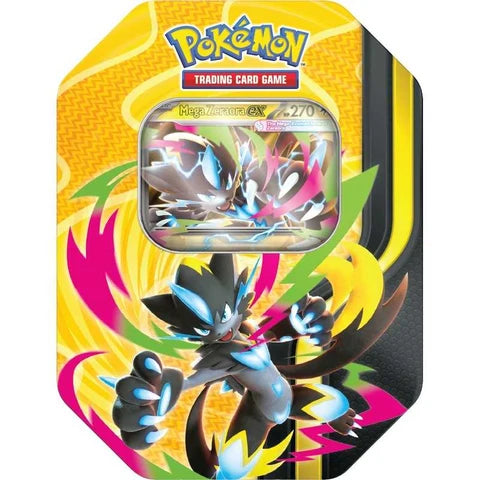 Pokémon TCG: Mega Evolution - Mega Force Tin - Mega Zeraora ESPAÑOL