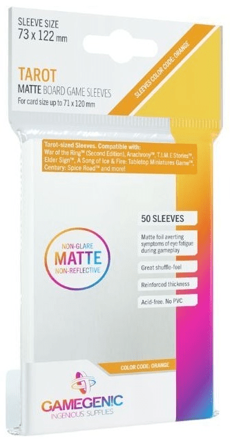 Sleeves Gamegenic Matte Tarot - 73 × 122 mm