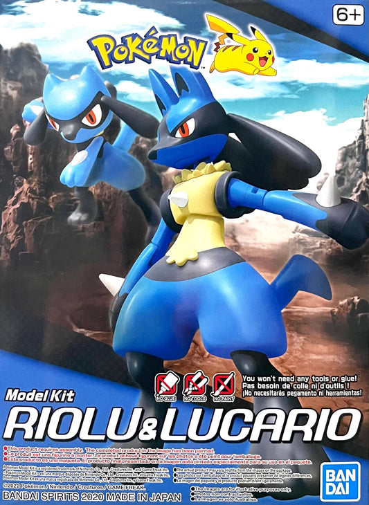 Pokémon Model Kit: Riolu and Lucario
