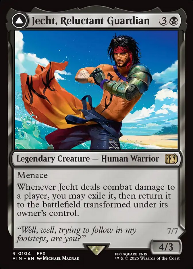 Jecht, Reluctant Guardian - cara 1