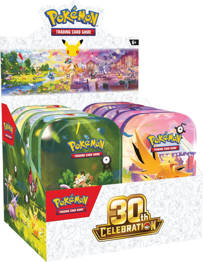 Pokémon TCG: 30th Celebration - Mini Tin Display Set