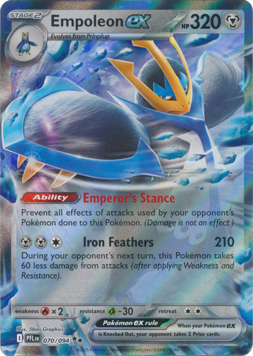 Empoleon ex (070/094) - Phantasmal Flames - Double rare - EN