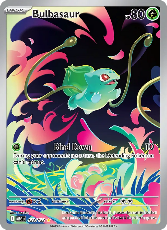 Bulbasaur (133/132) - Mega Evolution - Illustration rare - Stamped - EN