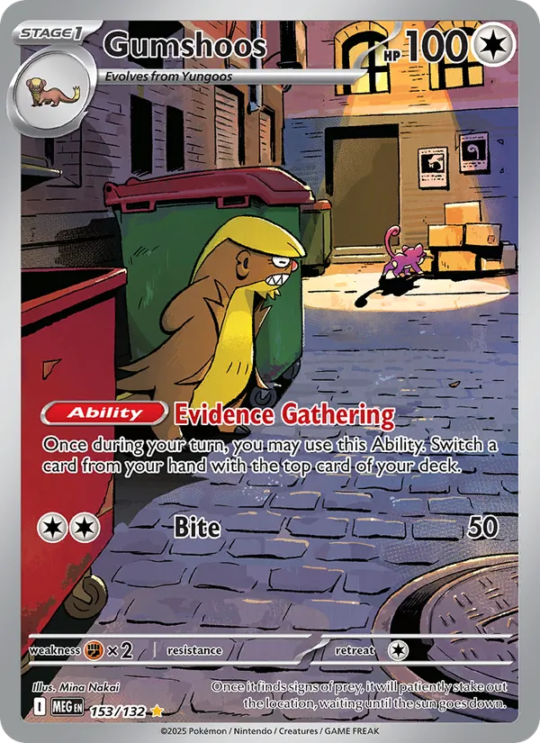 Gumshoos (153/132) - Mega Evolution - Illustration rare - ES