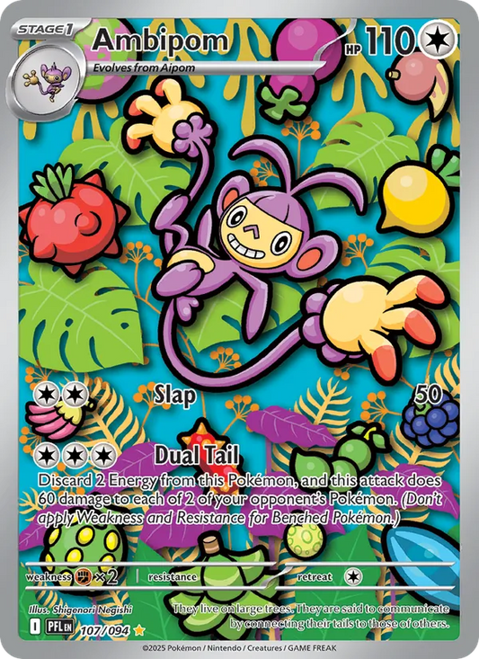 Ambipom (107/094) - Phantasmal Flames - Illustration rare - EN