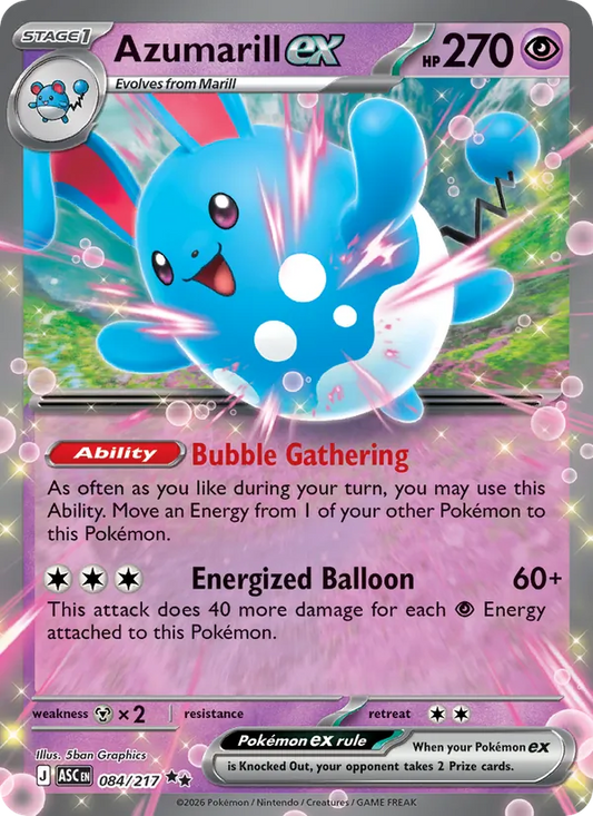 Azumarill ex (084/217) - Ascended Heroes - Double rare - EN