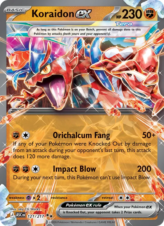 Koraidon ex (121/217) - Ascended Heroes - Double rare - EN