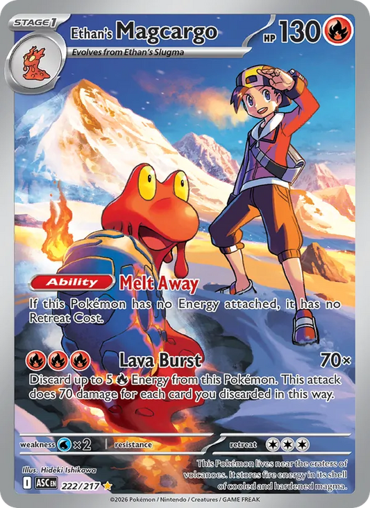 Ethan's Magcargo (222/217) - Ascended Heroes - Illustration rare - EN
