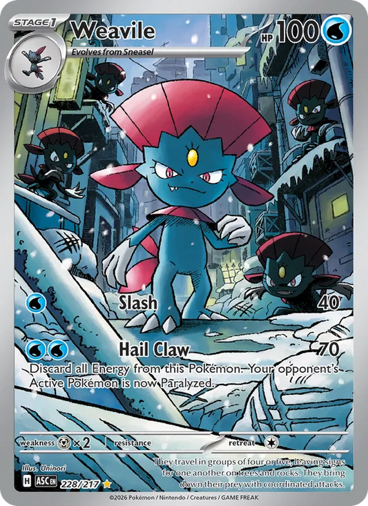 Weavile (228/217) - Ascended Heroes - Illustration rare - EN