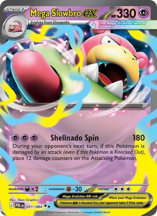 Mega Slowbro ex (031/084) - Pitch Black - Holo - EN