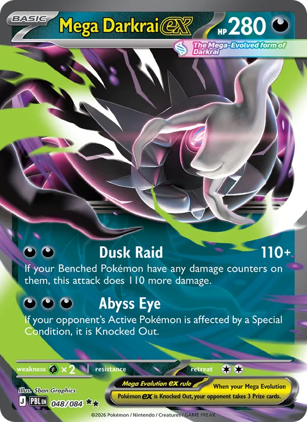 Mega Darkrai ex (048/084) - Pitch Black - Holo - EN