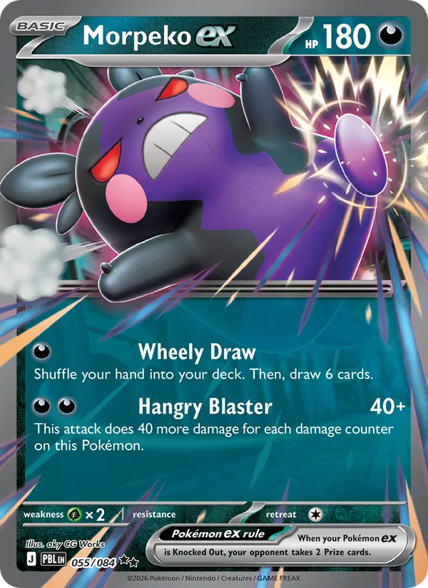 Morpeko ex (055/084) - Pitch Black - Holo - EN