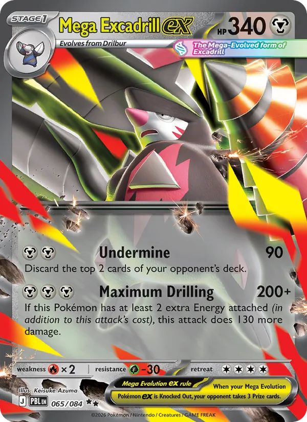 Mega Excadrill ex (065/084) - Pitch Black - Holo - EN