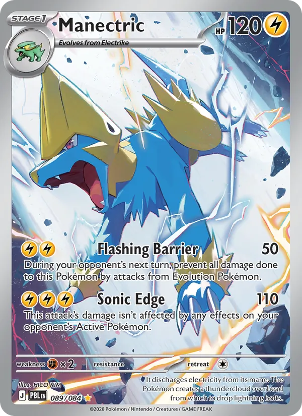 Manectric (089/084) - Pitch Black - Illustration rare - EN