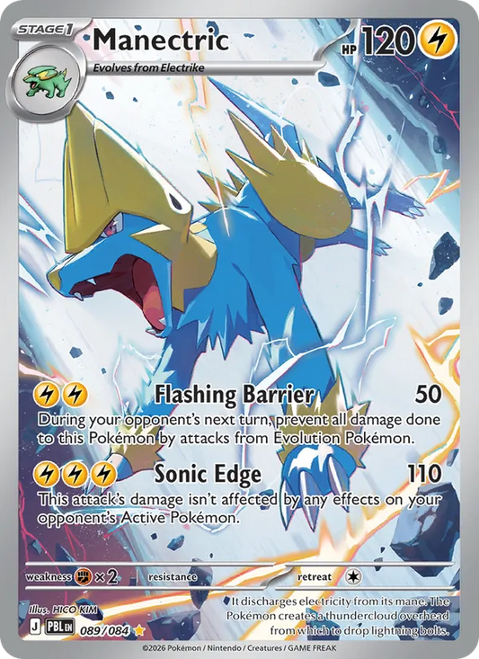 Manectric (089/084) - Pitch Black - Illustration rare - EN