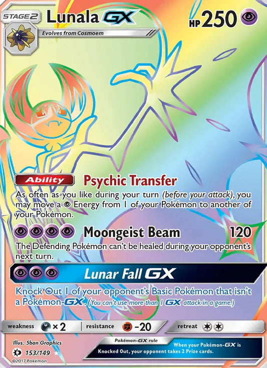 Lunala GX (153/149) - Sun & Moon - Secret Rare - Normal - EN
