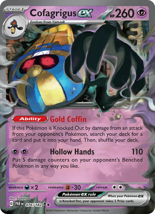 Cofagrigus ex (076/182) - Paradox Rift - Double rare - EN