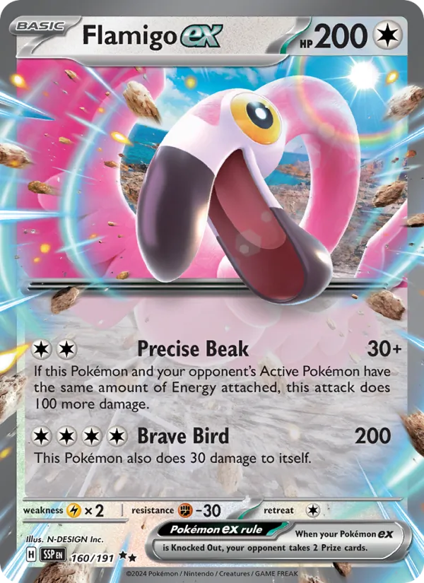 Flamigo ex (160/191) - Surging Sparks - Double rare - EN