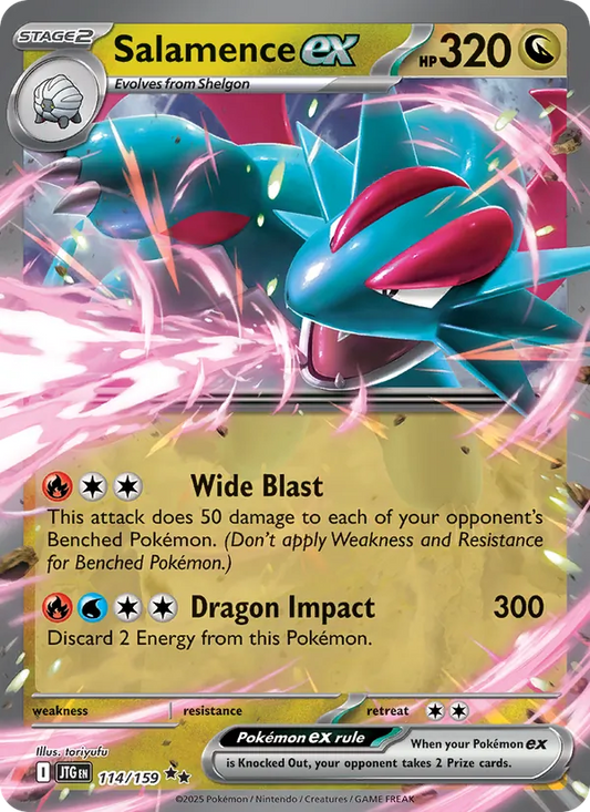 Salamence ex (114/159) - Journey Together - Double rare - EN