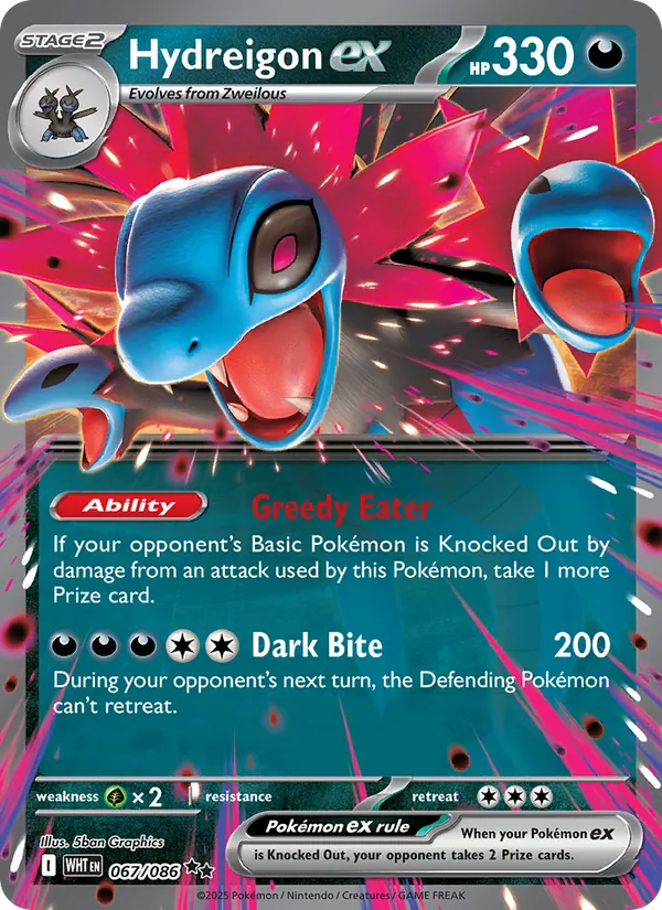 Hydreigon ex (067/086) - White Flare - Double rare - EN